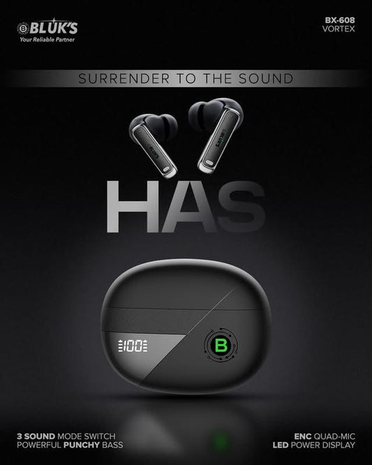 π§ BLUKS BX-608 VORTEX EARBUDS