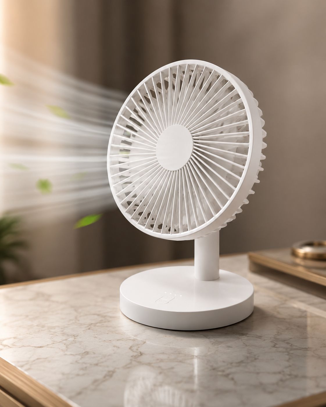 Mini USB Rechargeable Stand Fan – 4 Speed Adjustable Cooling