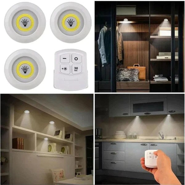 Pack of 3 LED Remote Lights