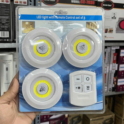 Pack of 3 LED Remote Lights