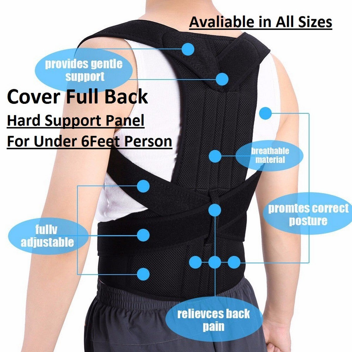 Back Support Belt & Posture Corrector