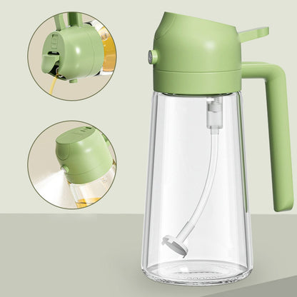 2-In-1 Oil Sprayer Bottle – Glass Oil Dispenser for Kitchen