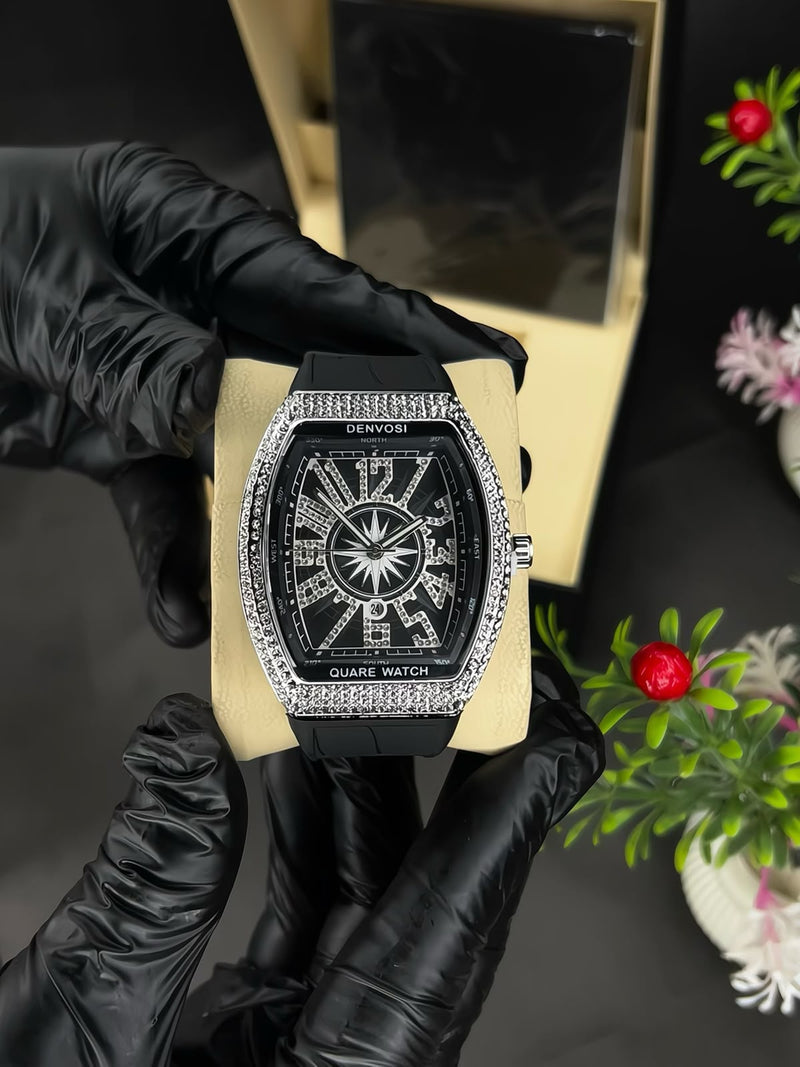 Denvosi Luxury Men's Studded Watch