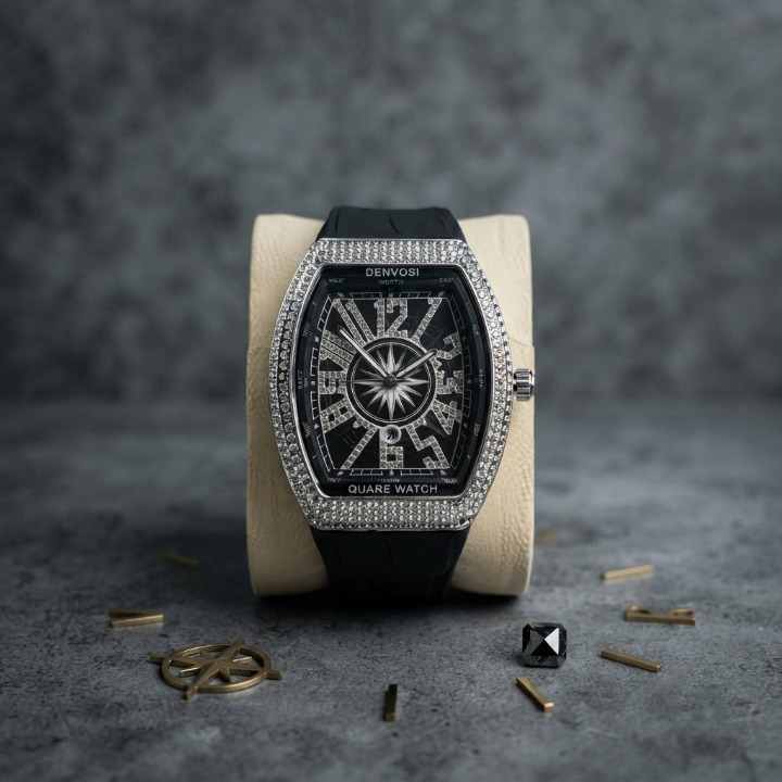 Denvosi Luxury Men's Studded Watch