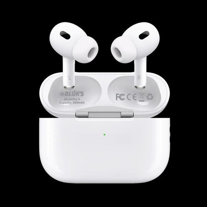 🎧 BLUKS BX-AIRPRO 3 Wireless Earbuds (ANC + ENC) – White Edition