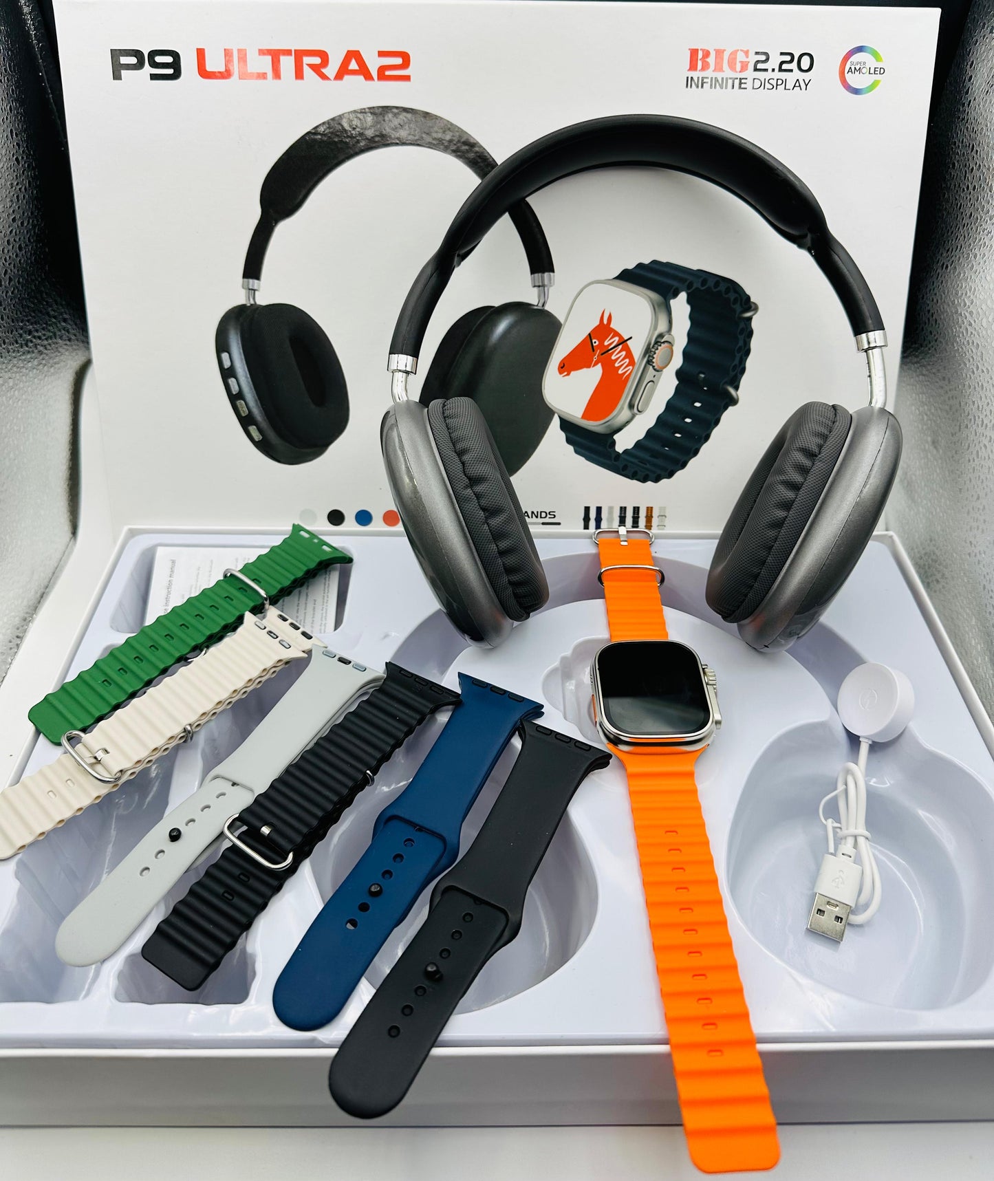 P9 Ultra 2 Smart Watch Combo