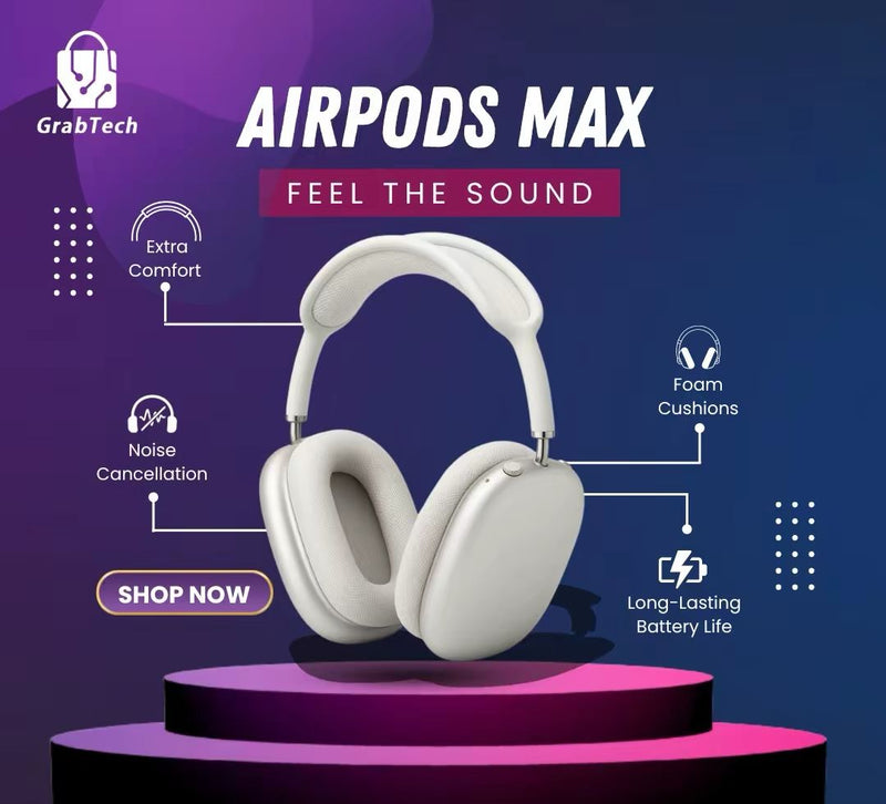 🎧 AirPods Max Platinum Copy – Premium Edition