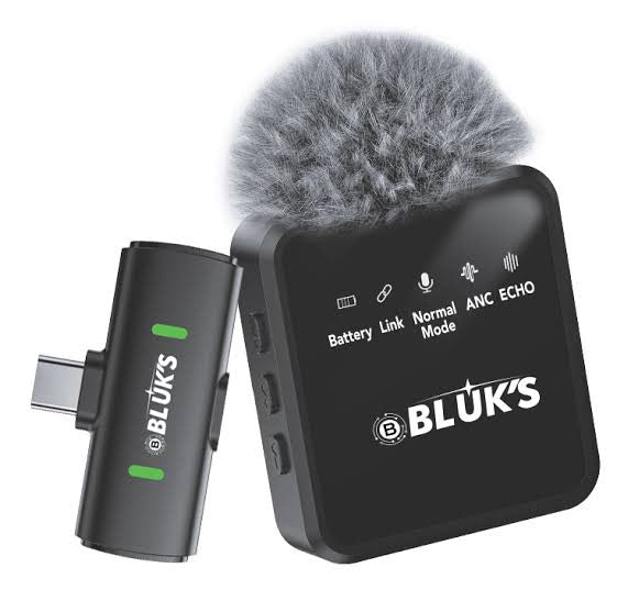 BLUK'S BX-17 Wireless ANC Lavalier Microphone (Type-C / iOS)