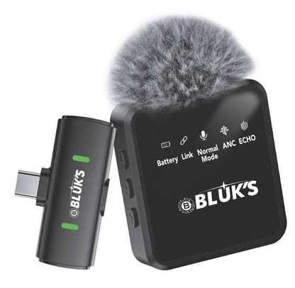 BLUK'S BX-17 Wireless ANC Lavalier Microphone (Type-C / iOS)
