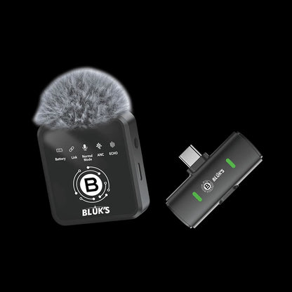 BLUK'S BX-17 Wireless ANC Lavalier Microphone (Type-C / iOS)
