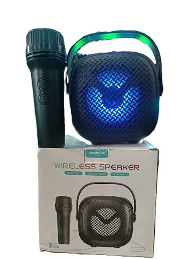 🎤 GTS-1941 RGB Portable Rechargeable Bluetooth Speaker with Wireless Mic